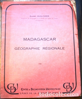 Libros: Madagascar. G&eacute;ographie r&eacute;gionale - GUILCHER, Andr&eacute; - Foto 1