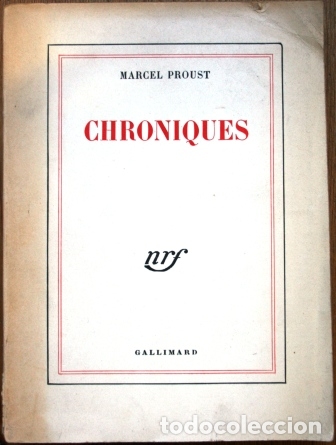 Libros: Chroniques - PROUST, Marcel - Foto 1