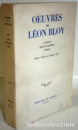 Libros: IN&Eacute;DITS. BIBLIOGRAPHIE. INDEX - BLOY, L&eacute;on - Foto 1