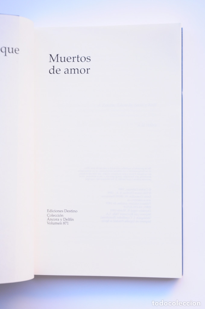 Libros: Muertos de amor - CA&Ntilde;EQUE, Carlos - Foto 2