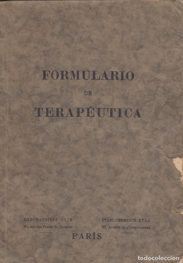 Libros: FORMULARIO DE TERAPE&Uacute;TICA. - AAO - Foto 1
