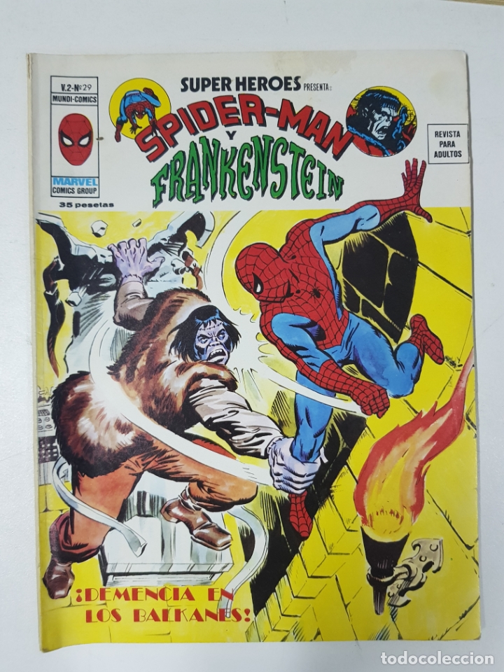 Libros: Spider-Man y Frankenstein, Mundi-Comics, v. 2 - n&ordm; 29, &iexcl;Demencia en los Balkanes