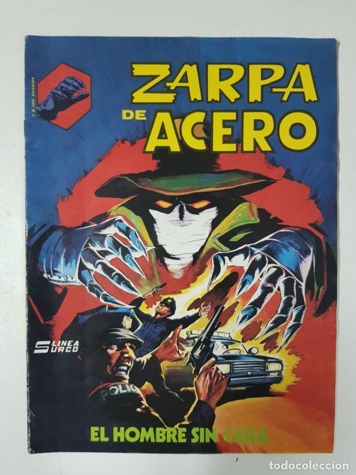 Libros: Zarpa de Acero, n&ordm; 5, El hombre sin cara, Linea Surco - Foto 1
