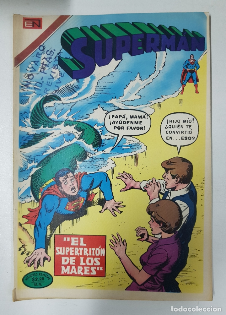 Libros: Superm&aacute;n, n&ordm; 971, El supertrit&oacute;n de los mares - Foto 1