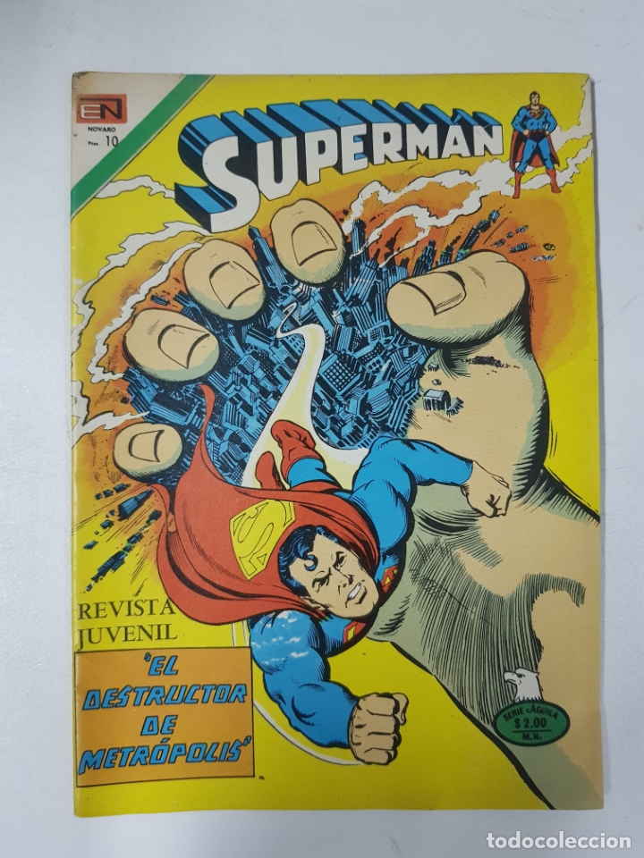 Libros: Superm&aacute;n, n&ordm; 1029, serie Aguila, El destructor de Metropolis - Foto 1