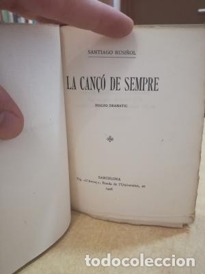 Libros: LA CAN&Ccedil;&Oacute; DE SEMPRE. Dialeg dramatic. - RUSI&Ntilde;OL, SANTIAGO. - Foto 1