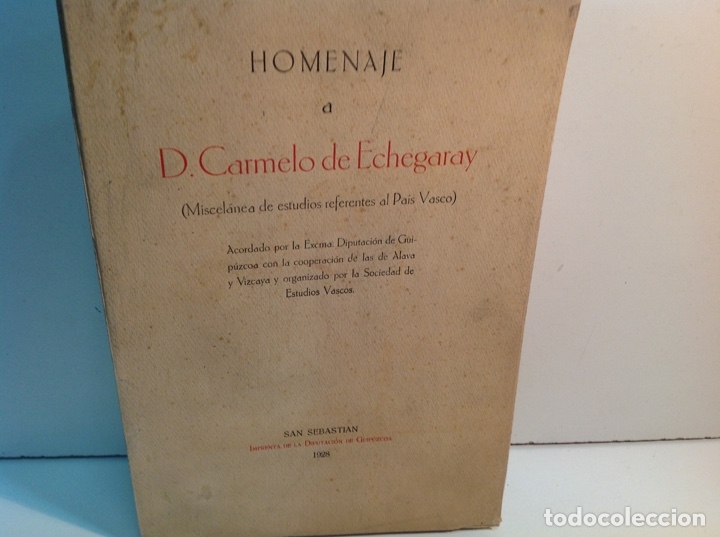 Libros: HOMENAJE A D CARMELO ECHEGARAY - Foto 1