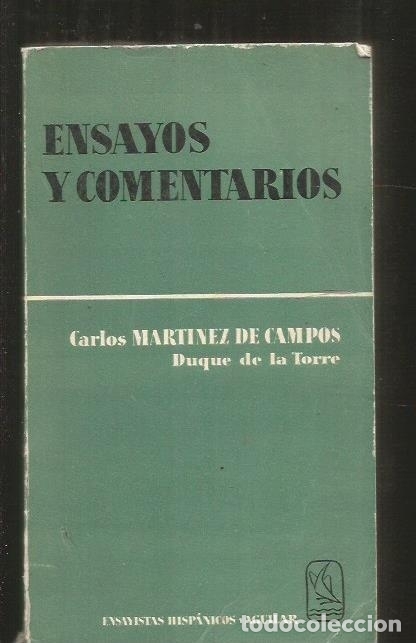 Libros: ENSAYOS Y COMENTARIOS - MARTINEZ DE CAMPOS, CARLOS (DUQUE DE LA TORRE) - Foto 10