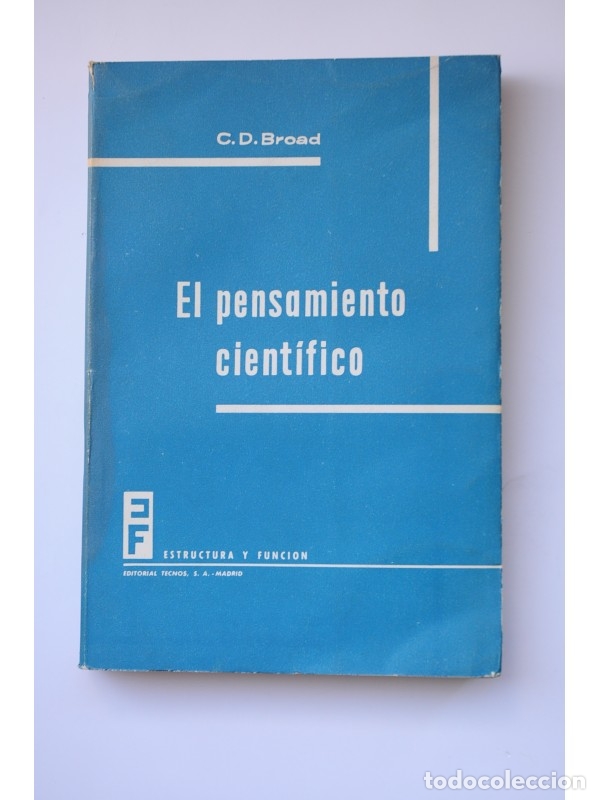 Libros: El pensamiento cient&iacute;fico - BROAD, C. D. - Foto 1