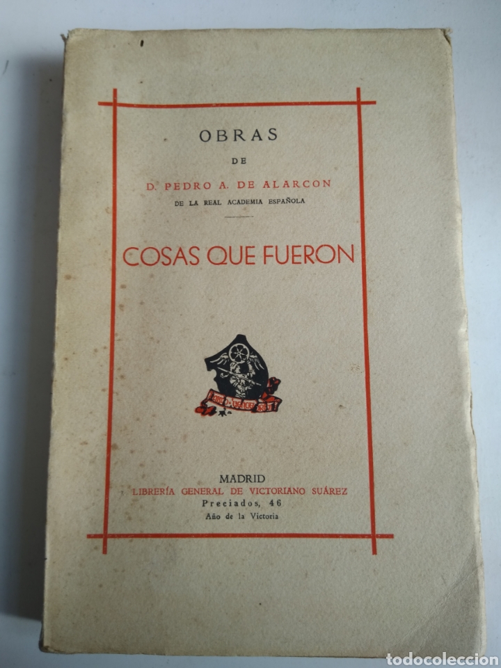 Libros: COSAS QUE FUERO/PEDRO A. DE ALARC&Oacute;N - Foto 1