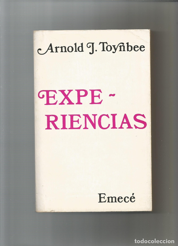 Libros: Experiencias. - TOYNBEE, Arnold J.: - Foto 1