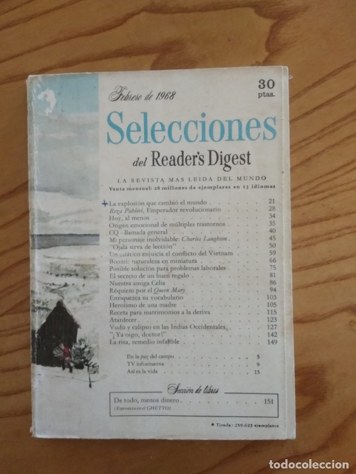 Libros: SELECCIONES DEL READERS DIGEST - FEBRERO 1968 - Foto 1