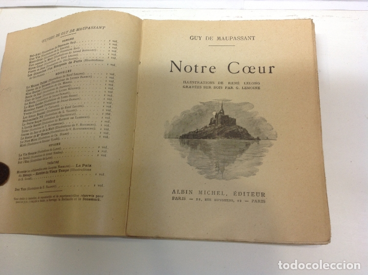 Libros: NOTRE COEUR MAUPASSANT (Guy de) - Foto 1