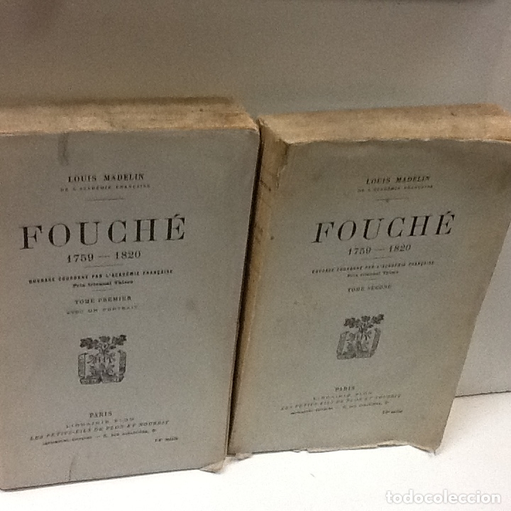 Libros: FOUCHE 1759 1820 LOUIS MADELIN - Foto 2