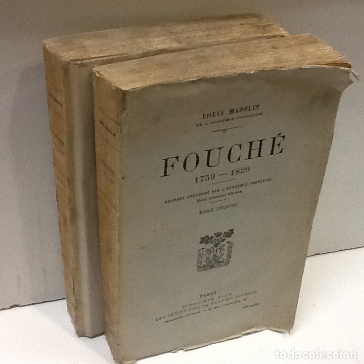 Libros: FOUCHE 1759 1820 LOUIS MADELIN - Foto 1