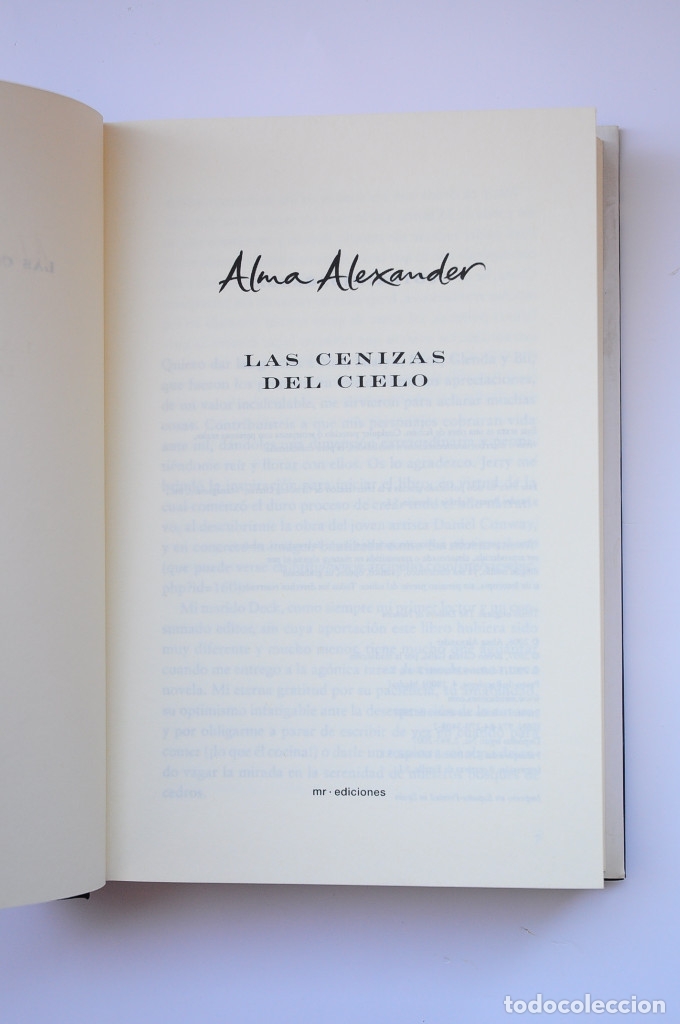 Libros: Las cenizas del cielo - ALEXANDER, Alma - Foto 3