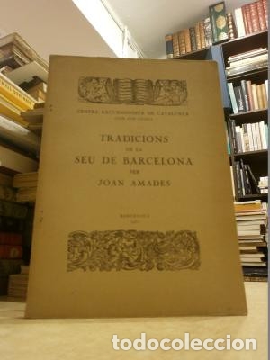 Libros: TRADICIONS DE LA SEU DE BARCELONA. - AMADES, JOAN. - Foto 1