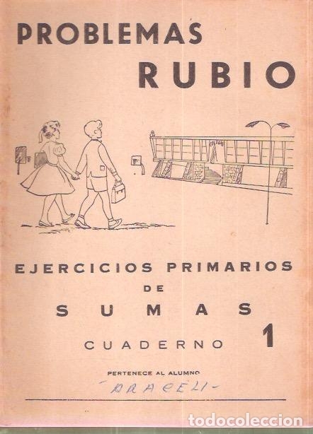 Libros: Problemas Rubio. Ejercicios primarios de sumas, 1. - Rubio - Foto 1