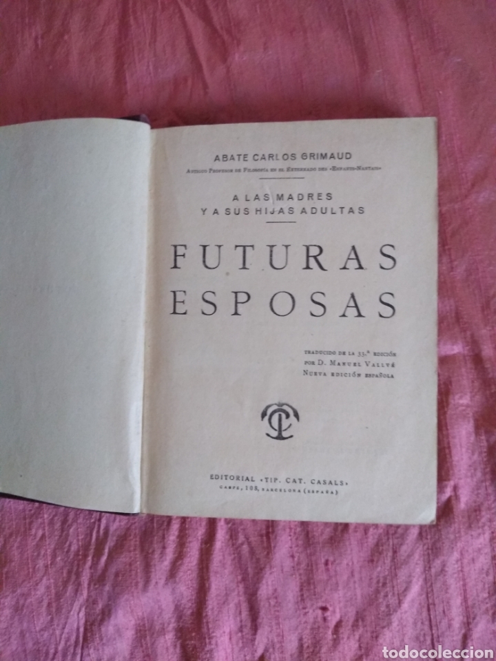 Libros: Futuras Esposas.Abate Carlos Grimaud - Foto 1