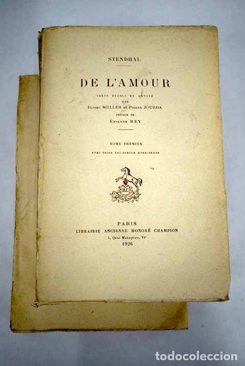 Libros: De l amour.- Stendhal - Foto 1