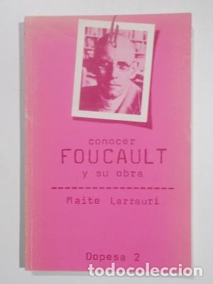 Libros: CONOCER FOUCAULT Y SU OBRA - Larrauri,Maite - Foto 1