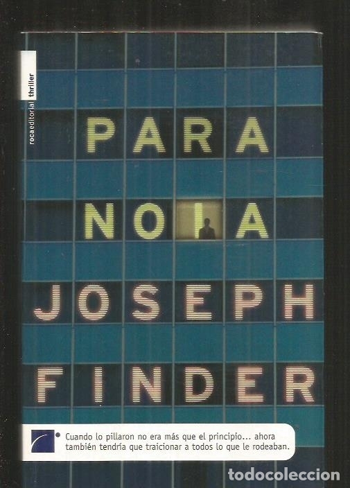 Libros: PARANOIA - FINDER, JOSEPH - Foto 1