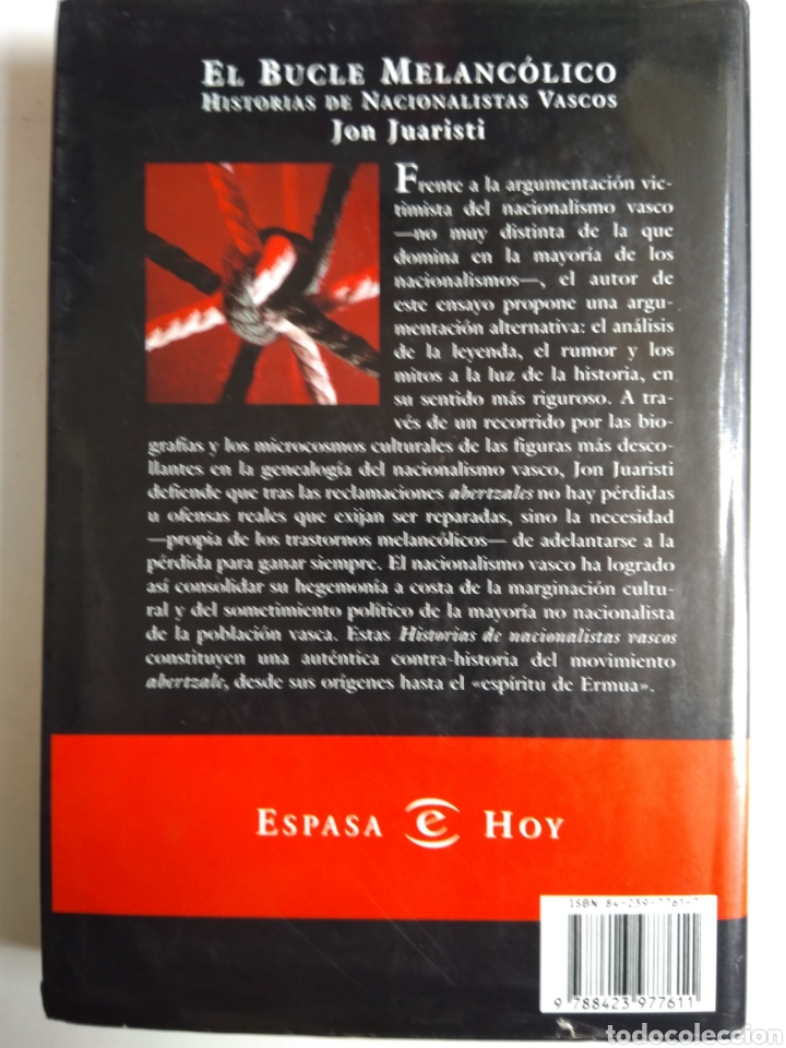 Libros: EL BUCLE MELANC&Oacute;LICO 1&deg;EDICION/JON JUARISTI - Foto 3