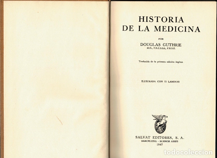 Libros: Historia de la medicina - Douglas Guthrie - Foto 1