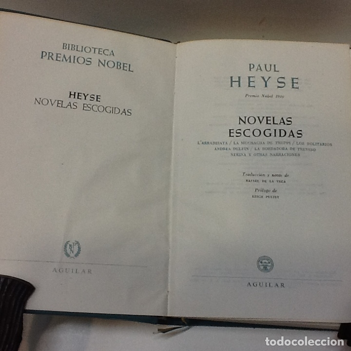 Libros: NOVELAS ESCOGIDAS HEYSE PAUL 1957 - Foto 3