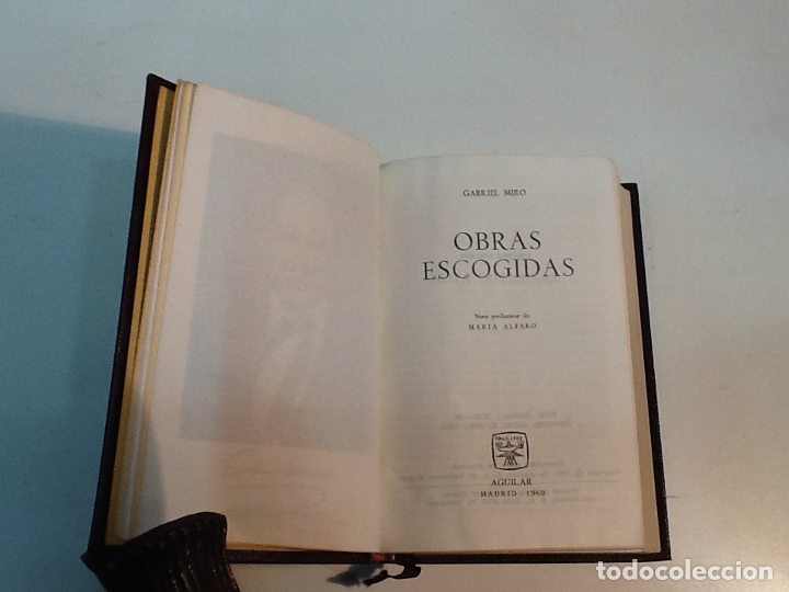 Libros: OBRAS ESCOGIDAS MIRO GABRIEL 1960 - Foto 3