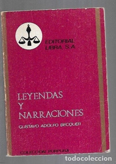 Libros: LEYENDAS Y NARRACIONES - BECQUER, GUSTAVO ADOLFO - Foto 2