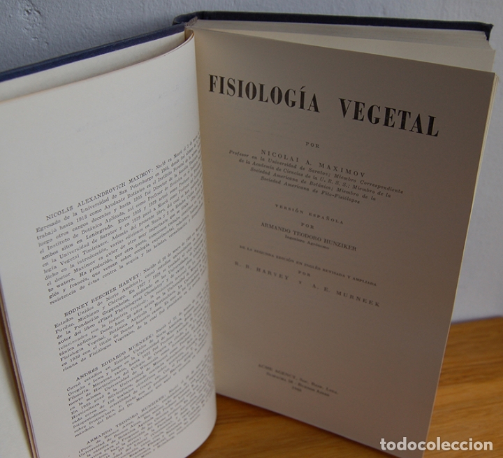 Libros: FISIOLOG&Iacute;A VEGETAL - NICOLAI A. MAXIMOV - Foto 3