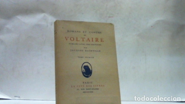 Libros: ROMANS ET CONTES DE VOLTAIRE TOMO 1&ordm; VOLTAIRE - Foto 1