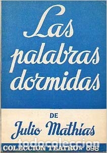 Libros: LAS PALABRAS DORMIDAS - JULIO MATHIAS - Foto 1