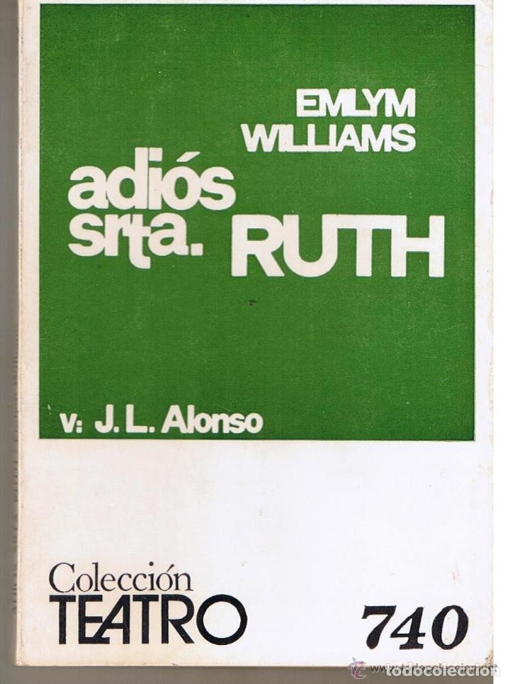 books: ADIOS SRTA. RUTH - EMLYN WILLIAMS