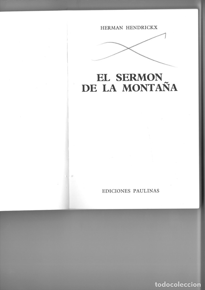 Libros: EL SERM&Oacute;N DE LA MONTA&Ntilde;A. Herman Hendrickx - Foto 2