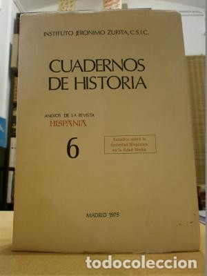 Libros: CUADERNOS DE HISTORIA. ESTUDIOS SOBRE LA SOCIEDAD HISP&Aacute;NICA EN LA EDAD MEDIA. - VV.AA.