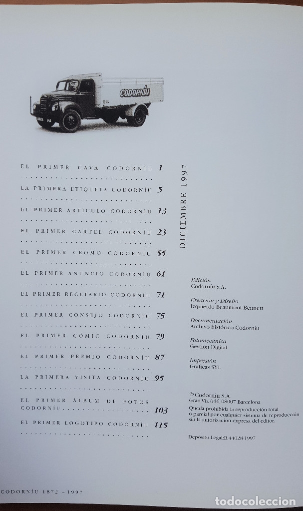 Libros: CODORNIU. 125 ANIVERSARIO DEL CAVA CODORNIU 1872- 1997 - Foto 2