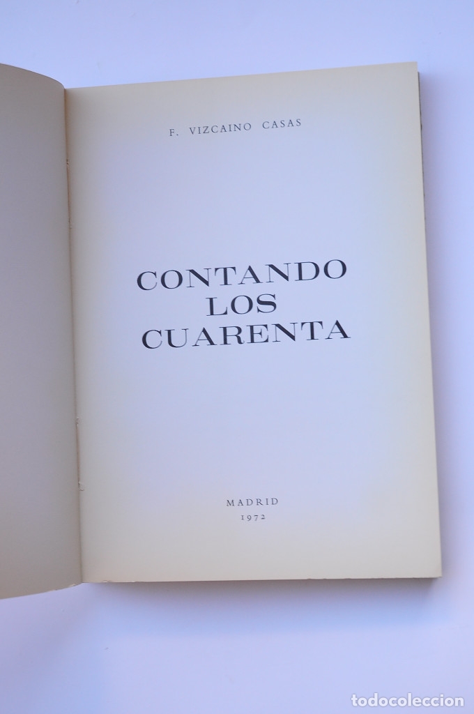Libros: Contando los cuarenta - VIZCA&Iacute;NO CASAS, Fernando - Foto 2