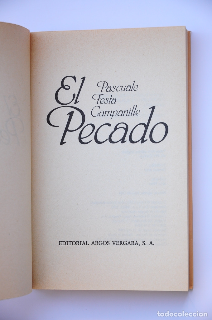 Libros: El pecado - CAMPANILLE, Pascuale Festa - Foto 2