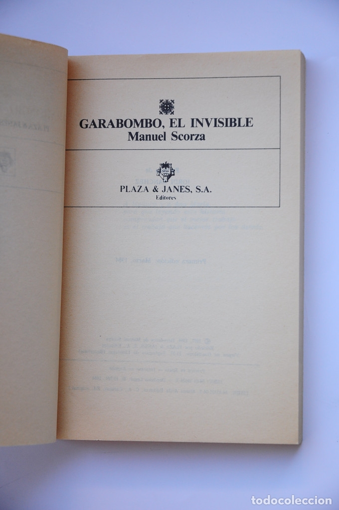 Libros: Garabombo, el invisible - SCORZA, Manuel - Foto 2