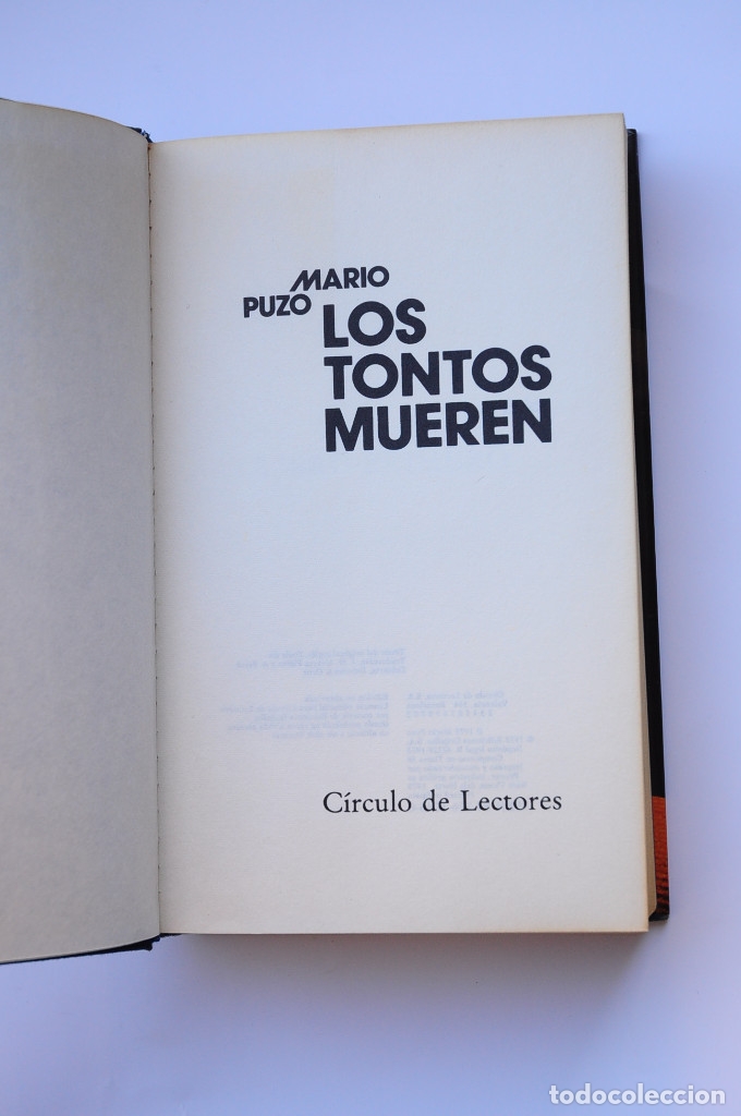 Libros: Los tontos mueren - PUZO, Mario - Foto 3