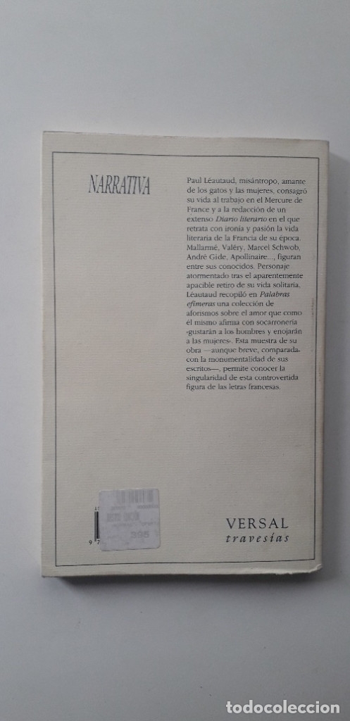 Libros: Palabras ef&iacute;meras (Aforismos) - PAUL LEAUTAUD - Foto 3