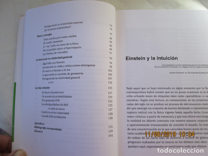 Libros: PERSIGUIENDO A EINSTEIN - DE LA INTUICI&Oacute;N A LAS ONDAS GRAVITATORIAS - AC&Iacute;N - 2016. - Foto 2