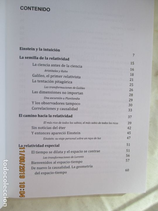 Libros: PERSIGUIENDO A EINSTEIN - DE LA INTUICI&Oacute;N A LAS ONDAS GRAVITATORIAS - AC&Iacute;N - 2016. - Foto 3