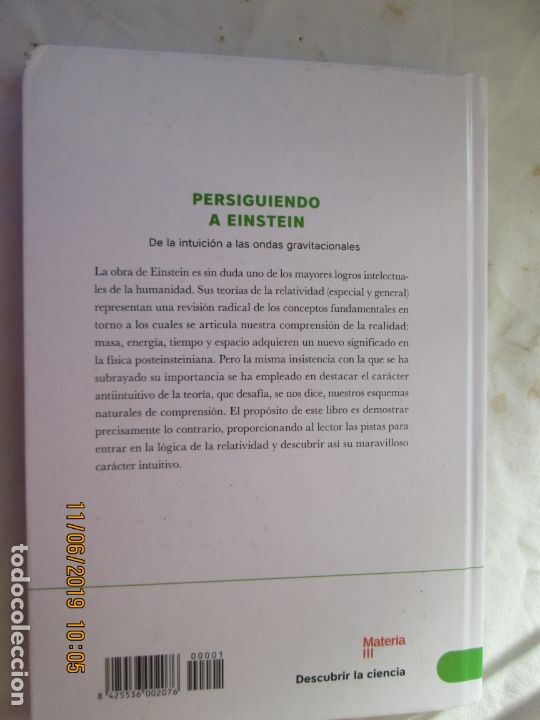 Libros: PERSIGUIENDO A EINSTEIN - DE LA INTUICI&Oacute;N A LAS ONDAS GRAVITATORIAS - AC&Iacute;N - 2016. - Foto 5