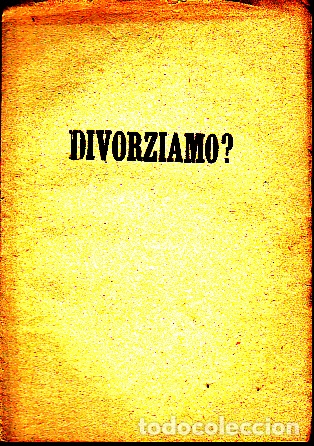 Libros: DIVORZIAMO?. - SARDOU, V. - Foto 1