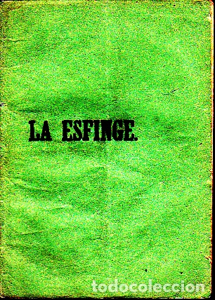 Libros: LA ESFINGE. - FEUILLET, Octave. - Foto 1