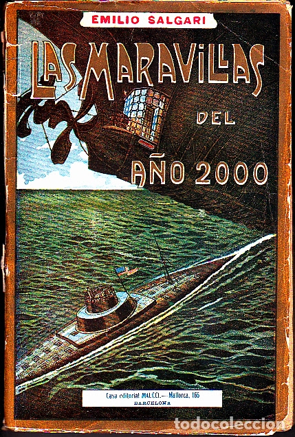Libros: LAS MARAVILLAS DEL A&Ntilde;O 2000. - SALGARI, Emilio. - Foto 1