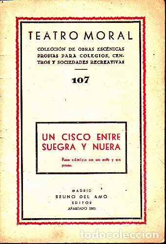 Libros: UN CISCO ENTRE SUEGRA Y NUERA. - ANONIMO. - Foto 1